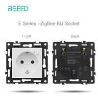 BSEED EU Smart Zigbee Socket Plastic/Glass Frame APP Control Power Electric Function Key Outlet Wall Socket For Smart Life - Image 5