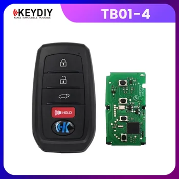1/2 pz. KEYDIY TB01-4 KD TB Smart Car Key Telecomando con Chip 8A per Toyota Corolla Camry