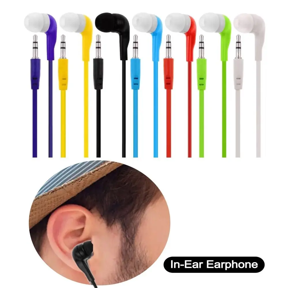 선물용 스테레오 인이어 이어폰 이어피스 휴대용 HiFi 헤드폰 범용 베이스 3.5mm 이어버드 스마트폰 노트북용