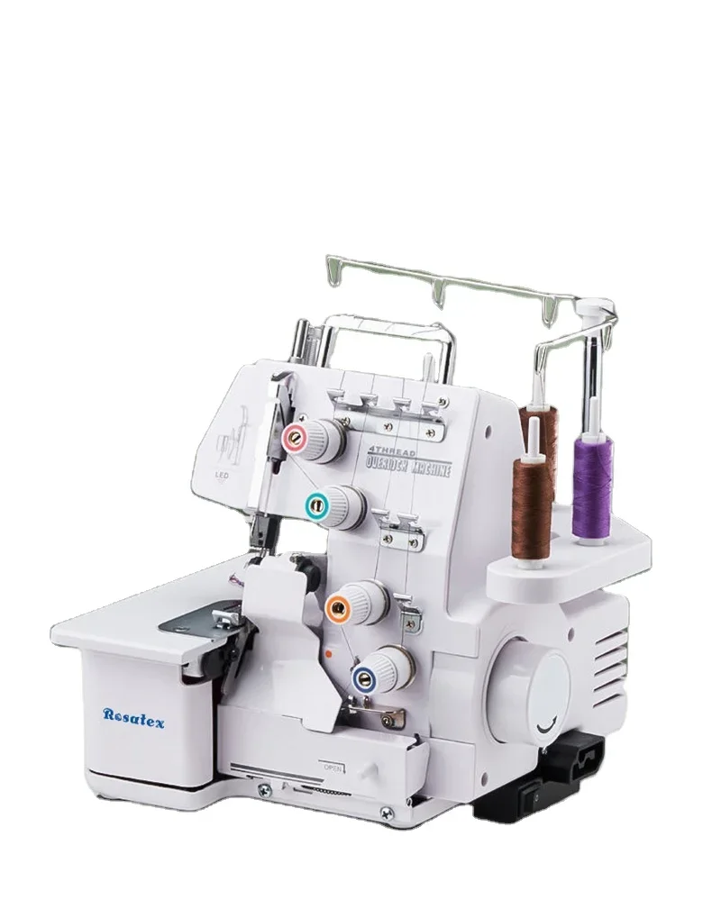 Rosatex 434-4 2 3 4 Thread Portable High Speed Domestic Overlock Sewing Machine