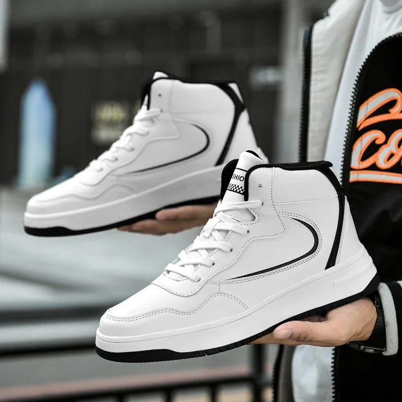 Brand Mens High-top Sneakers Non-slip Basketball Shoes Breathable Tennis Shoes Comfortable   Sports Shoes Unisex Sneakers 6