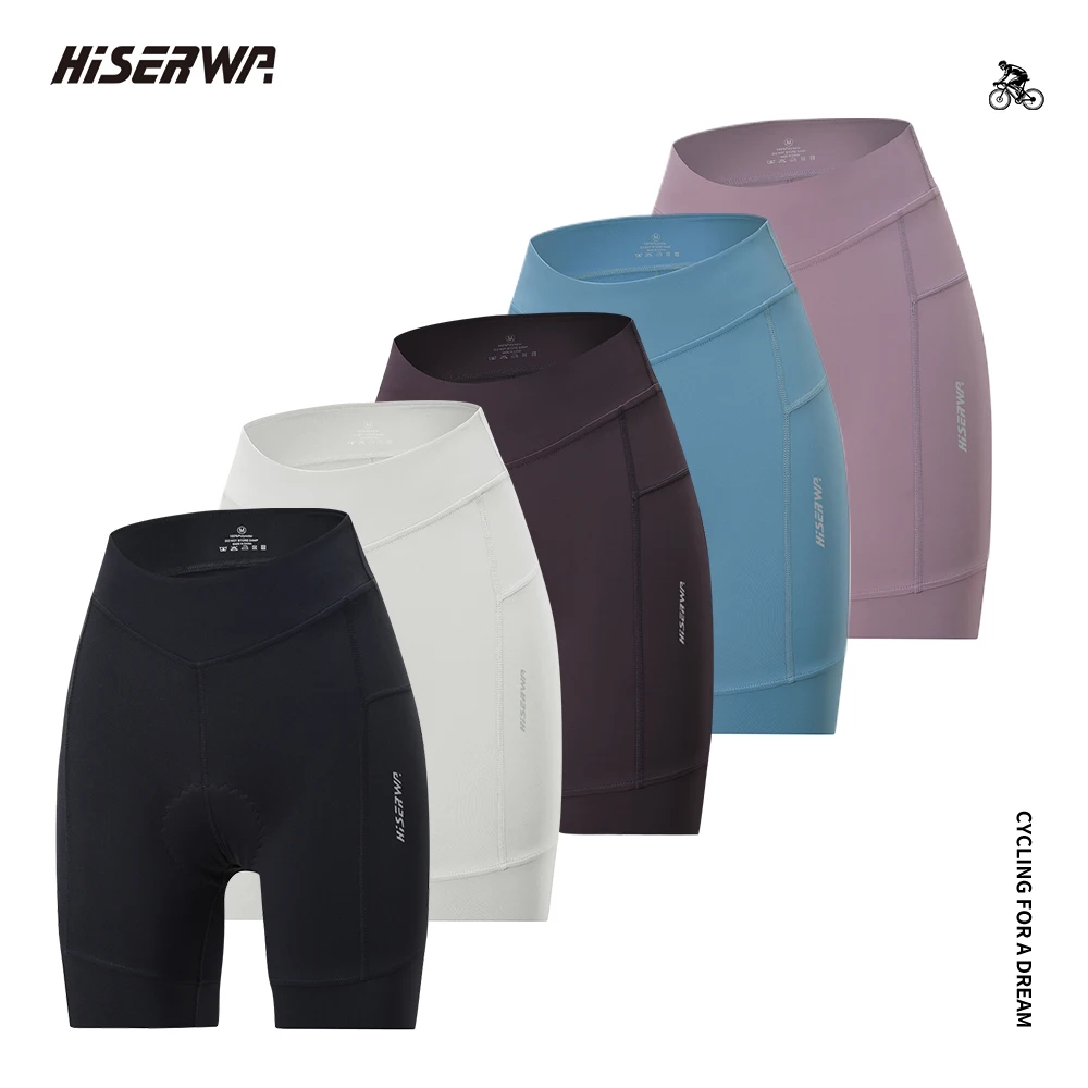 HISERWA Women Cycling Shorts MTB Bike Shorts 6 Hours Riding Shockproof Pad Breathable Lycra Sports Bicycle Tights cycling shorts