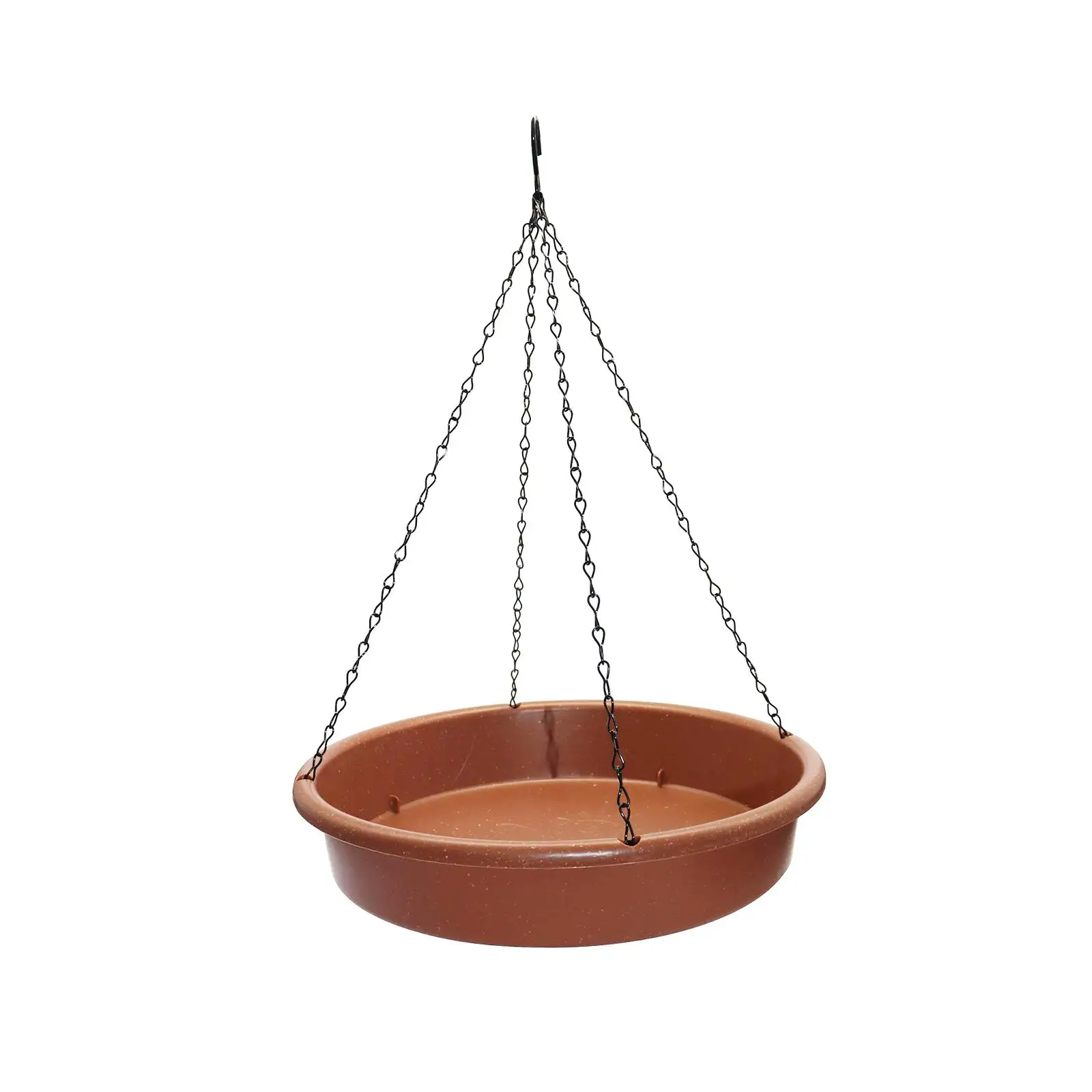 Bird Waterer with Metal Hooks and Chain Bird Feeder Hanging Bird Bath Water Feeder for Yard Patio Tree Hummingbird Garden