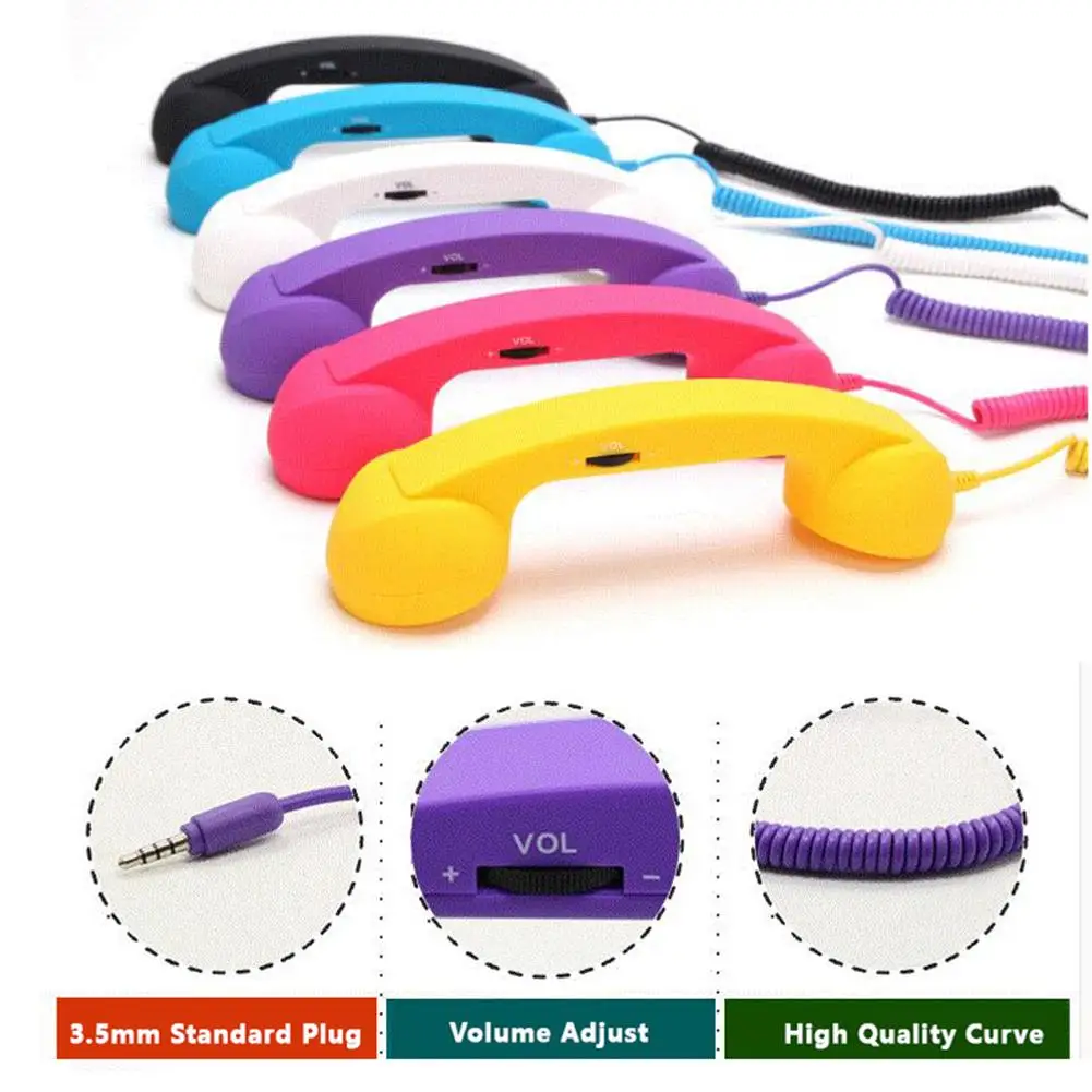 

Mobile phone creative gift mobile phone handset mobile phone headset retro phone handset 3.5mm interface