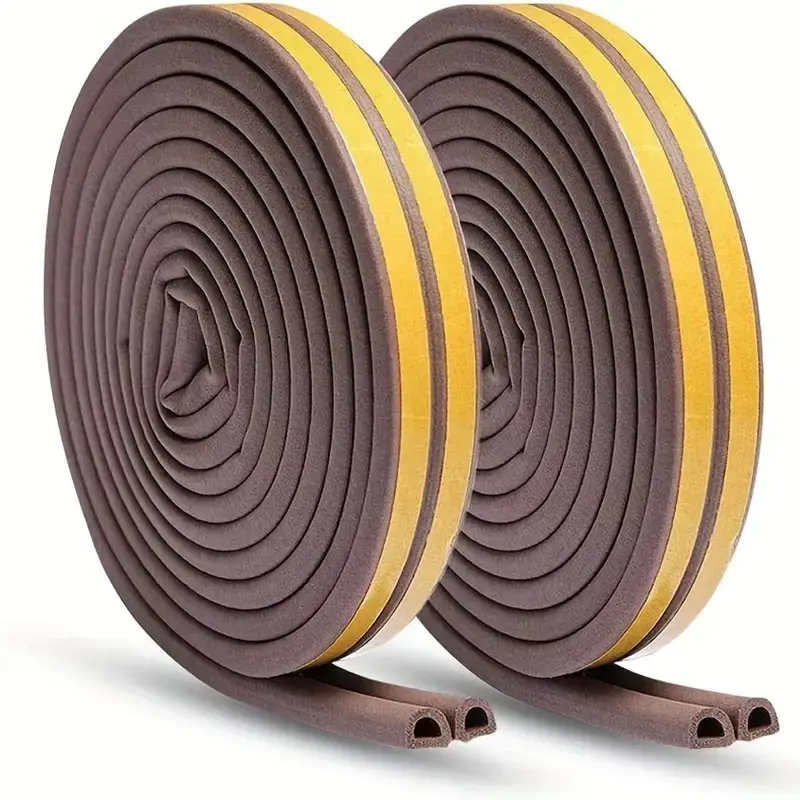 Indoor window seal strip Self Adhesive Foam Window Seal Strip For Doors And Windows Weatherstrip Gap Blocker 1 Roll