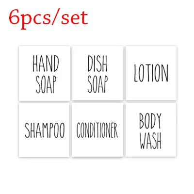 6pcs label