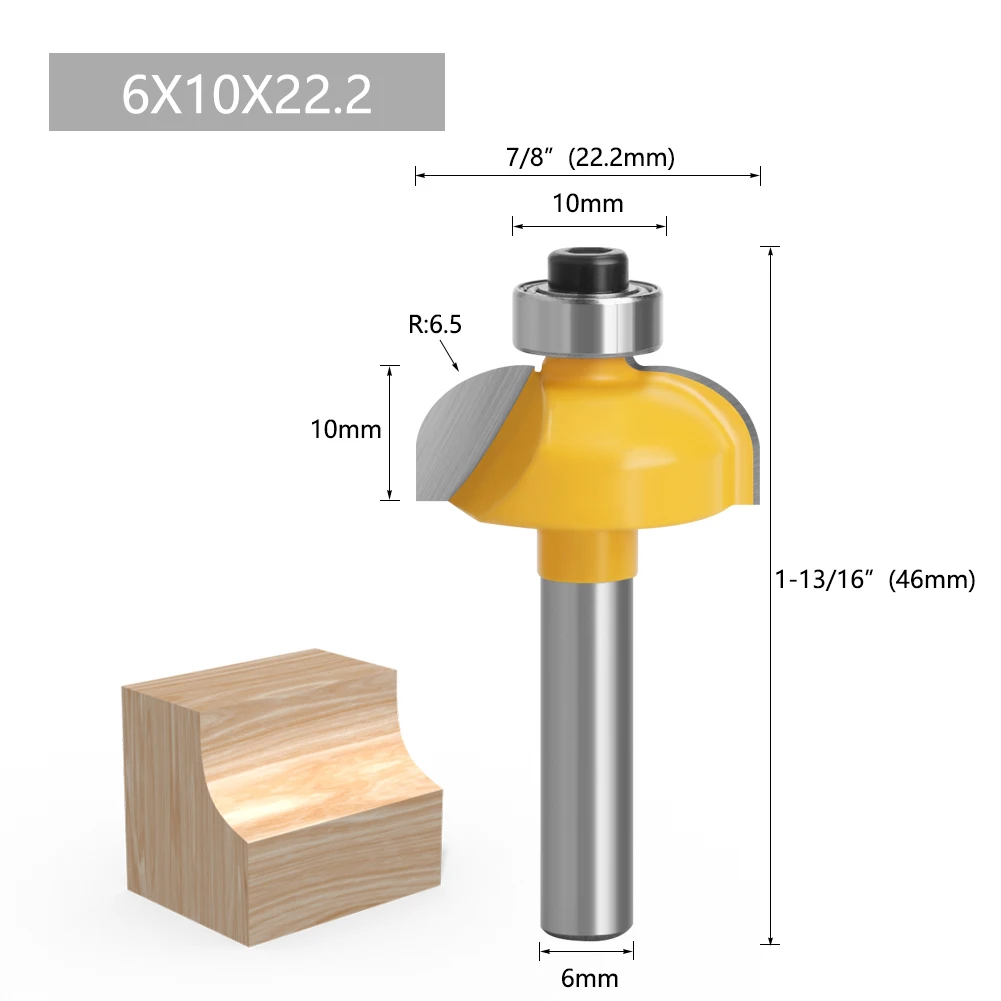 12 stücke 6mm Schaft Router Bit Set Trimmen Gerade Ecke Perlen Bits für Holz Fräser Hartmetall Schneiden Holz werkzeug 06011 – Detail 3