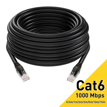 Cat6 Ethernet Cable RJ45 UTP Network Cord LAN Internet 1000Mbps High Speed for Laptop Router PC Router PS5 PC 4 3 Xbox Modem