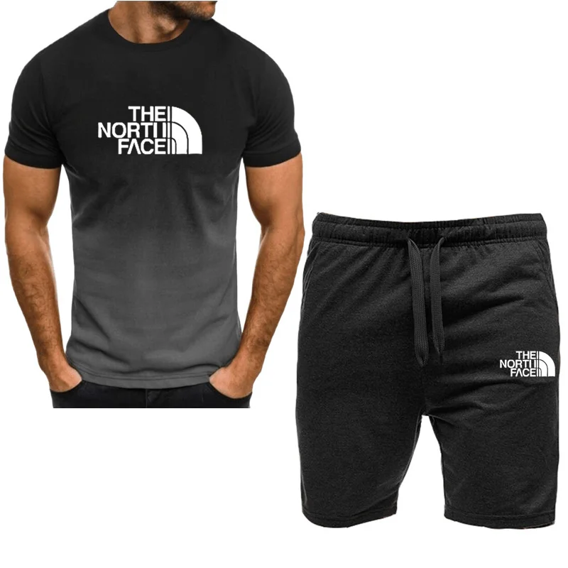 

Комплект с мангой для мужчин, футболка для манги и pantalones, короткие спортивные шорты, Женская неформальная одежда