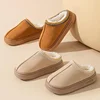 Platform Fluffy Slippers Women House Flats Fashion Plush Winter Designer Shoes Ladies Home Elegant Casual Footwear Large Size 2