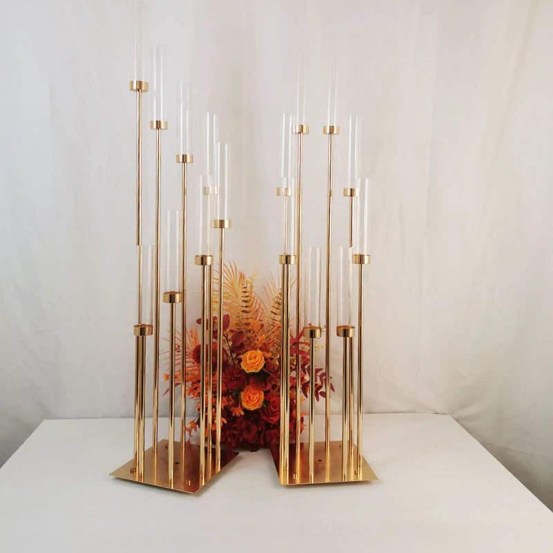 Tall Gold Candle Holders Wedding Centerpieces Metal Candle Holders