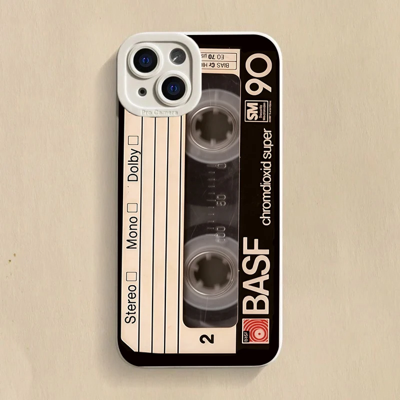 Stylish Lucky Tape Pattern Silicone Phone Case - Soft Protective Cover