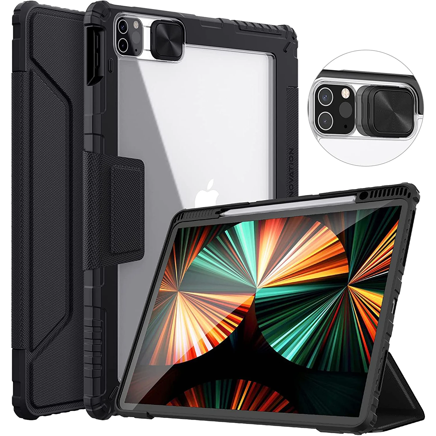 Nillkin-capa de Couro Bumper Flip para Apple Ipad Pro Capa Traseira 10.9 12.9 Air Pro 11 12.9 2023 2023 10.2