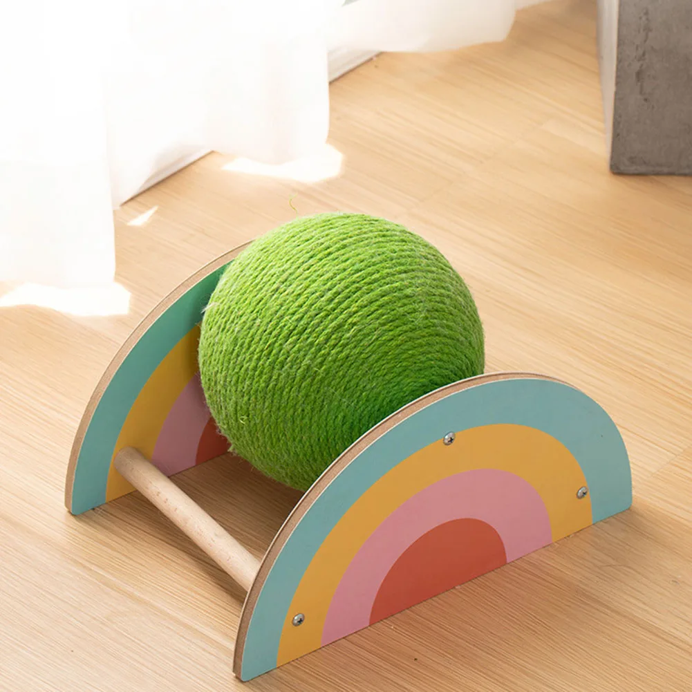 Boule à Gratter Pour Chat En Sisal - 26x21 Cm - Pour Jouer, Grimper Et Faire Ses Griffes