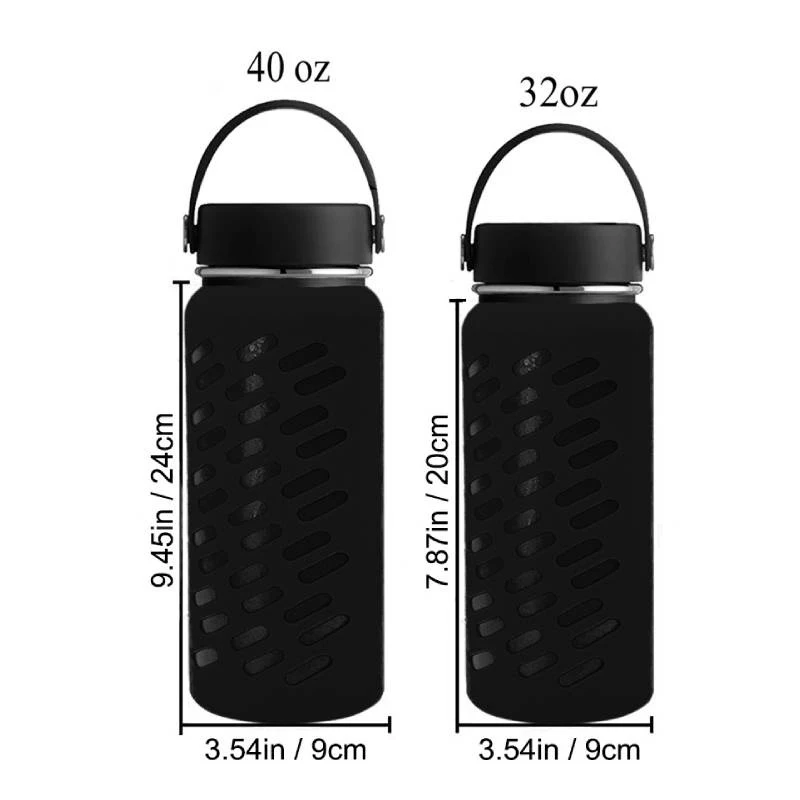 Silicone Water Bottle Protective Cover  Glass Water Bottle Silicone Cover  - 20cm - Aliexpress