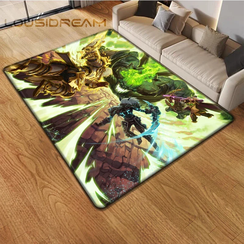 thumbnail image 1 of Game World of Warcraft Carpet for Living Room Rugs Camping Stranger Things Picnic Mat Anti-Slip E-sports Rug Yoga Mat Fans Gift, 1 of 5