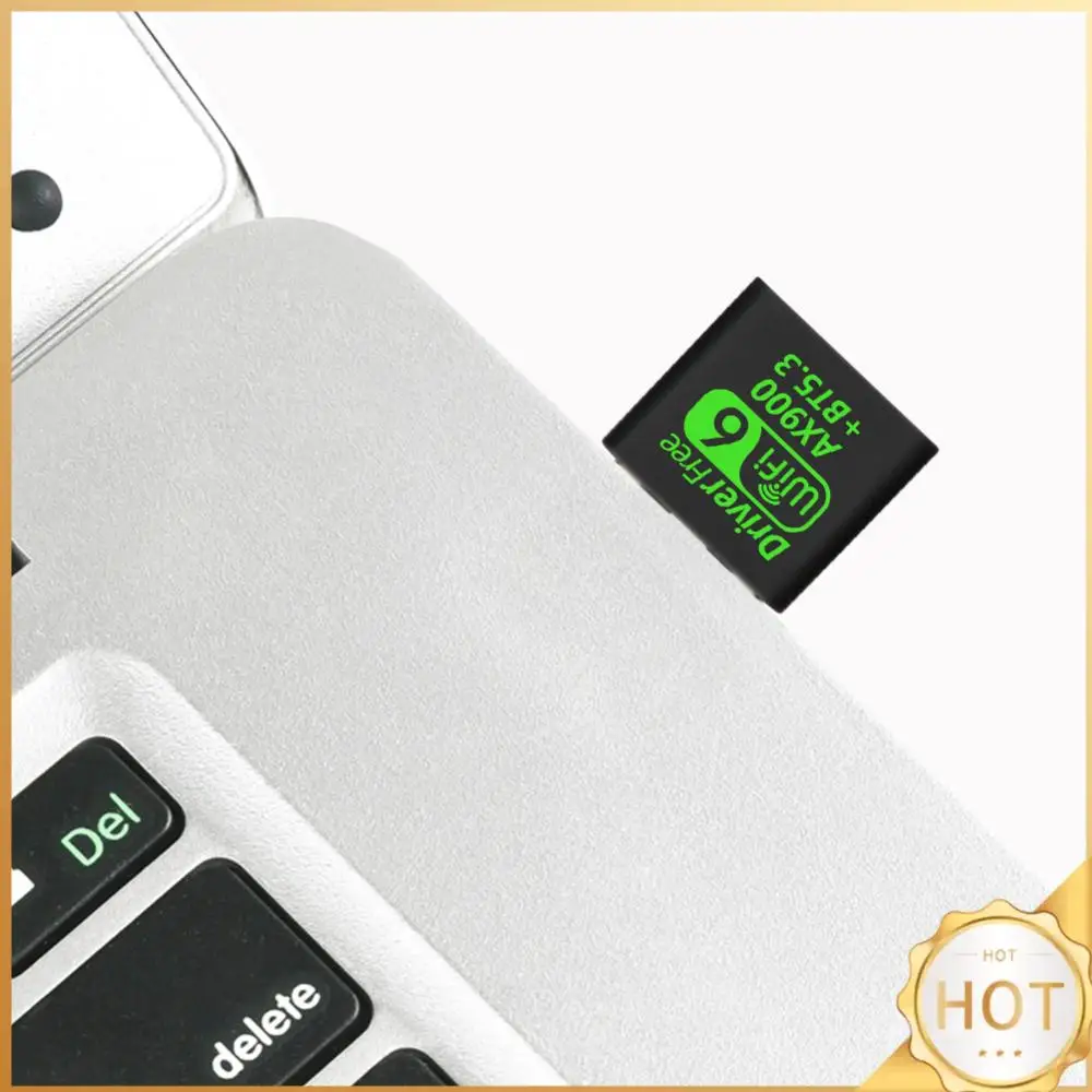 thumbnail image 1 of Adaptador USB WiFi 6 compatible con Bluetooth 5.3, tarjeta de red inalámbrica de 900 Mbps, mini USB WiFi Dongle de banda dual de 2,4/5,8 GHz para Win11/10, 1 of 4