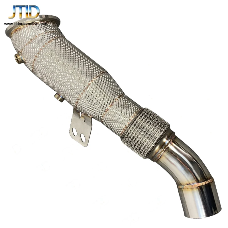 Jtld Downpipe Di Scarico Catless In Acciaio Inossidabile Con Scudo Termico Per Bmw M240I F22 340I F30 440I F32 F36 540I G30 Con Motori B58