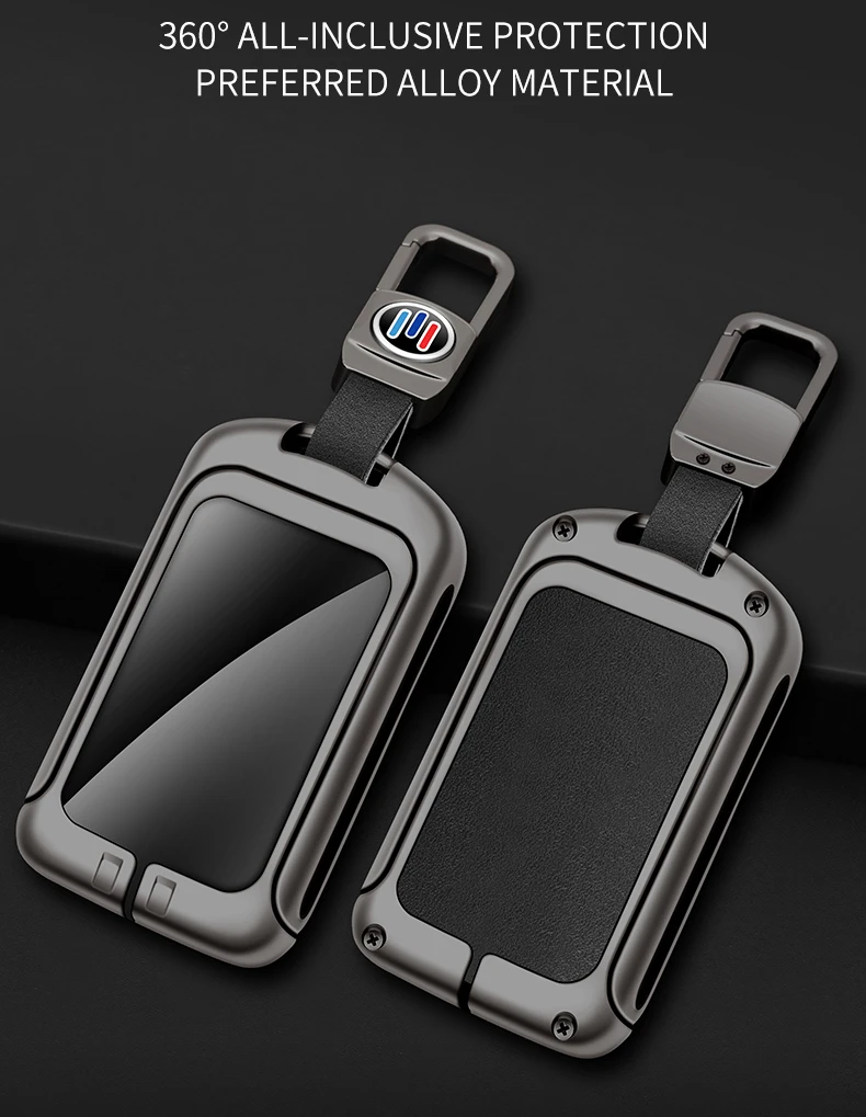 Custodia per chiave intelligente per auto in pelle metallica per Volvo XC40 XC60 XC90 S60 S90 V90 T5 T6 T8 custodia protettiva accessori per borsa Fob - S12516b7a81f64ee4a138ba4c7e4fffeas