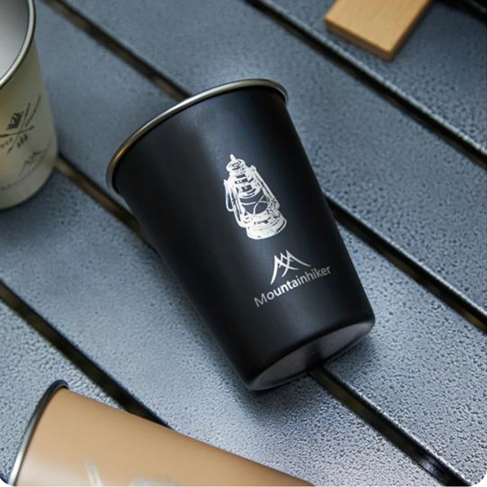 Stainless Steel Outdoor Camping Cups with Storage Bag