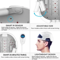 Casquette de croissance capillaire au laser Lescolton LLLT, chapeau pour les traitements des cheveux et du cuir chevelu, thérapie par lumière rouge, casquette anti-chute de cheveux pour femmes et hommes 4