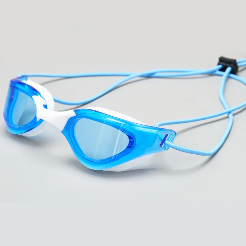 New Swim Glasses Rope Head with Adult Racing Goggles Dazzling Electroplated Waterproof Anti-fog Sports Swimming Goggles 2