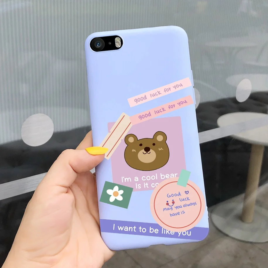 Leopard Cartoon Soft Matte Silicone Bumper Case