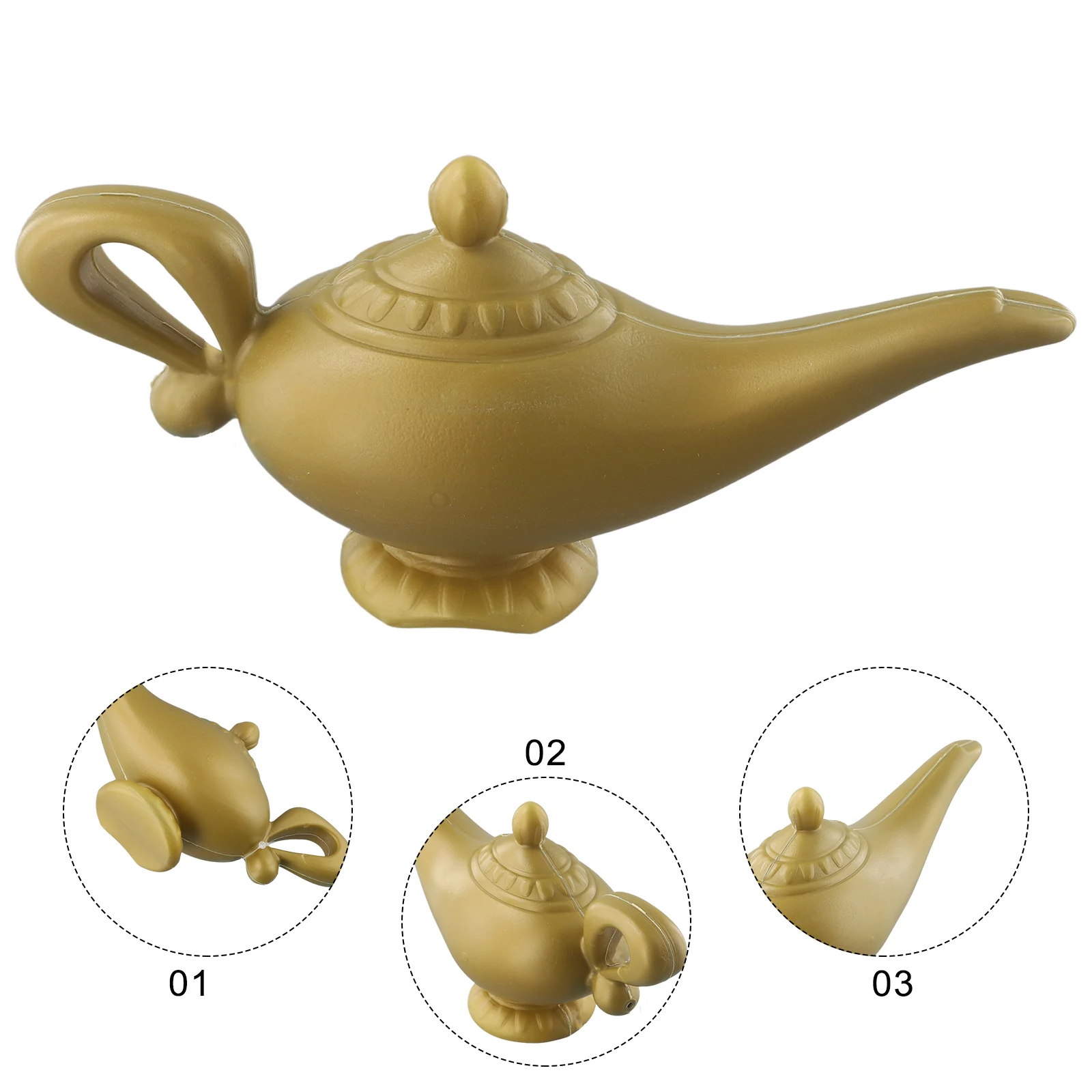 Plastic Cosplay Halloween Christmas Panto Arabian Lamp Tea Pot Cartoon Genie Lamp Movie Decorations Home Party Ornaments