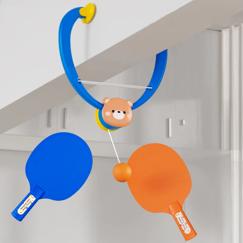 Hanging Table Tennis Trainer With Racket Mini Badminton Tennis Ball Parent-child Interactive Game Indoor Outdoor Kids Sports Toy 2