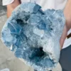 Natural Blue Celestite Geode Quartz Crystal Mineral Specimen Healing 3