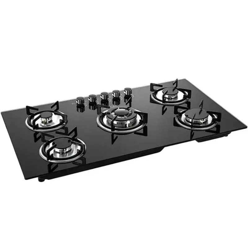 Home Use Built--in Gas Cooker Kitchen Appliance Gas 5 Burners Stove