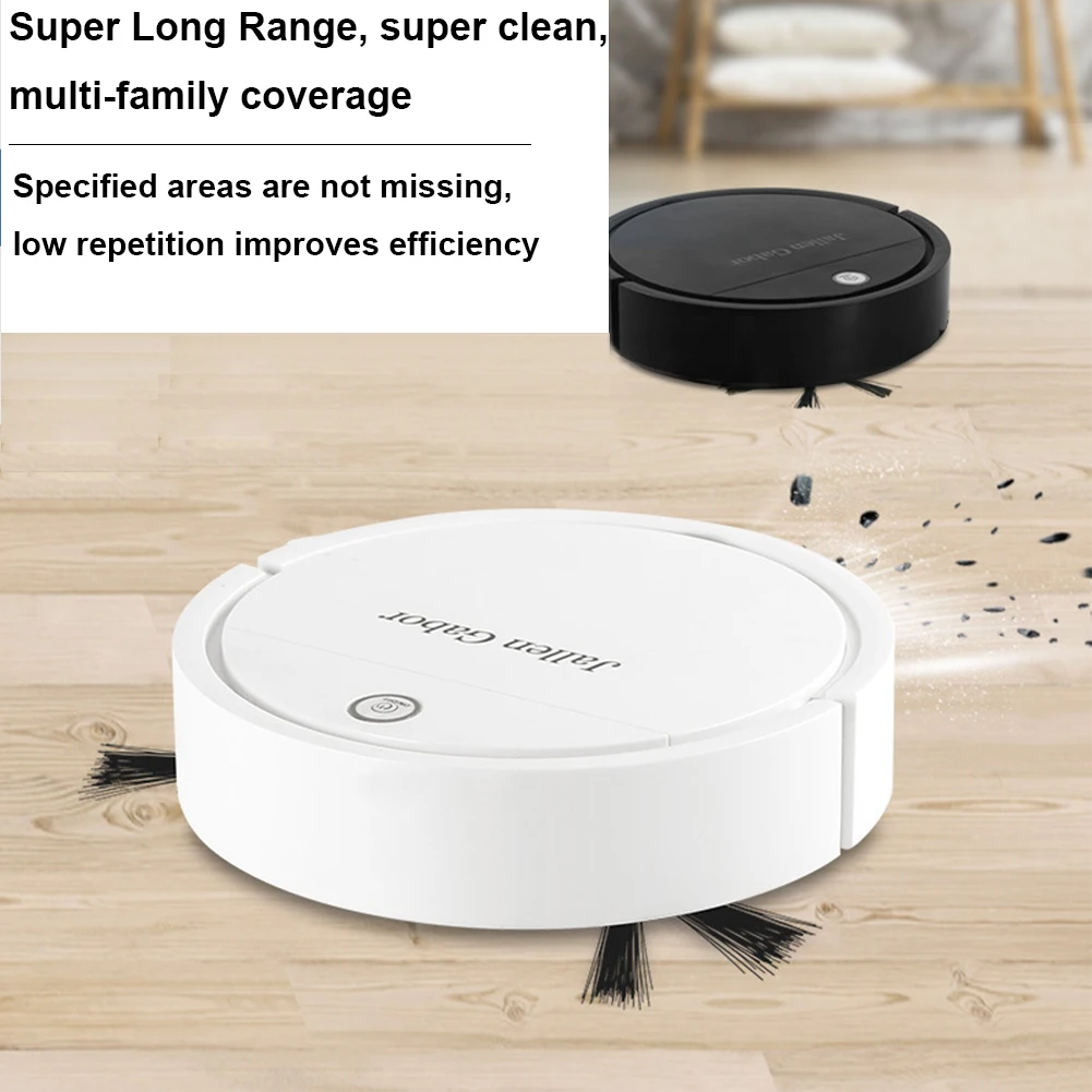 3 In 1 Cleaning Tool robot vacuum cleaner Multifunctional Household Cordless Robot Vacuum USB Rechargeable Time-Saving for Hard Floor Pet Hair Carpet