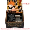 Anime Haikyuu Imagination Black Wood Music Box Team Lucky Mascot Gift New Year's Gift For Boy Room Decoration Ornaments 6