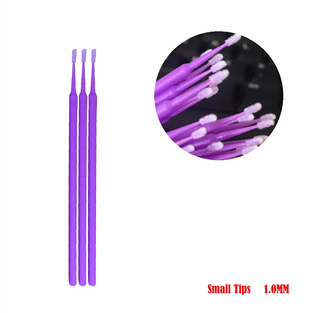 100pcs/lot Brushes Paint Touch-up Colorful Pen Disposable Dentistry Small  Tip Car Maintenance Tools - AliExpress