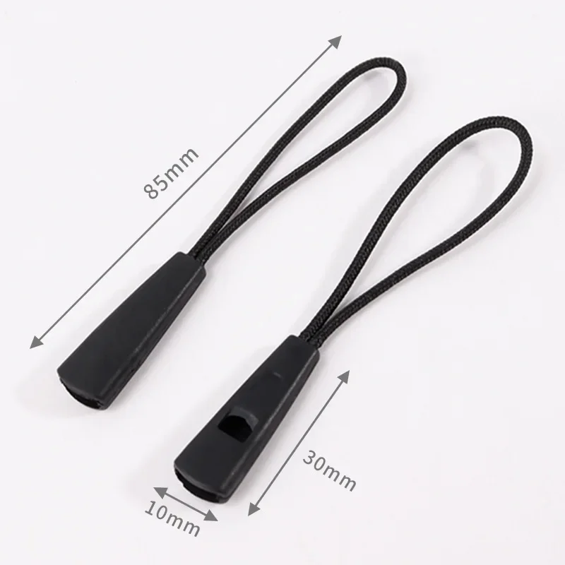Whistle Zipper Pullers 5pcs Jacket Climb Bag Zipper Accessories