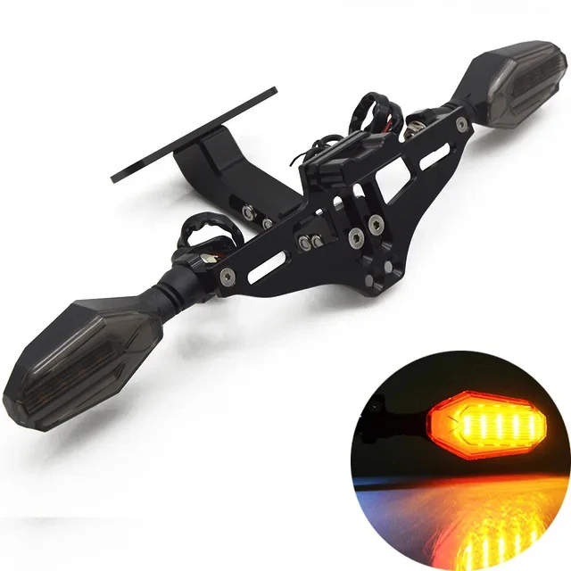 

FOR DUCATI MONSTER 796 797 821 Dark M1100 EVO M1100S m600 M620 M750 Motorcycle License Plate Holder LED Turn Signal Light