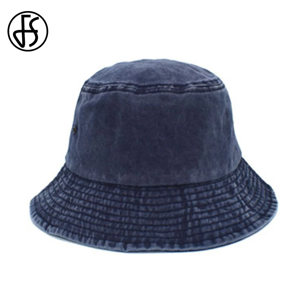 FS 2022 Cotton Fisherman Hat Ladys Summer Suntan Hats Panama Cap Mens Outdoor Beach Caps Plain Color Sombrero Hombre |