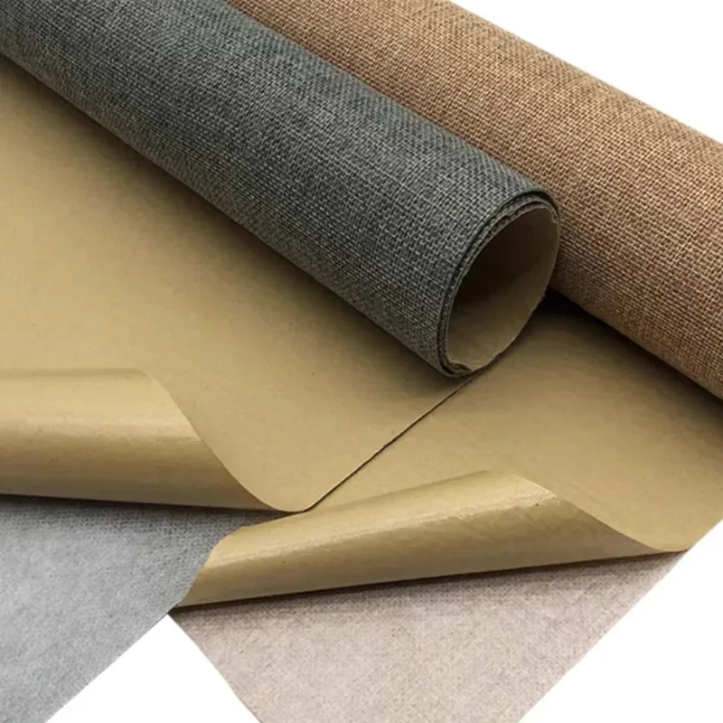 Self-adhesive Linen Fabric Durable Linen Repair Patch for Furniture Sofas Car Seats Office Chairs Boxes Handicrafts Handmade DIY linen repair patch fabric repair patch