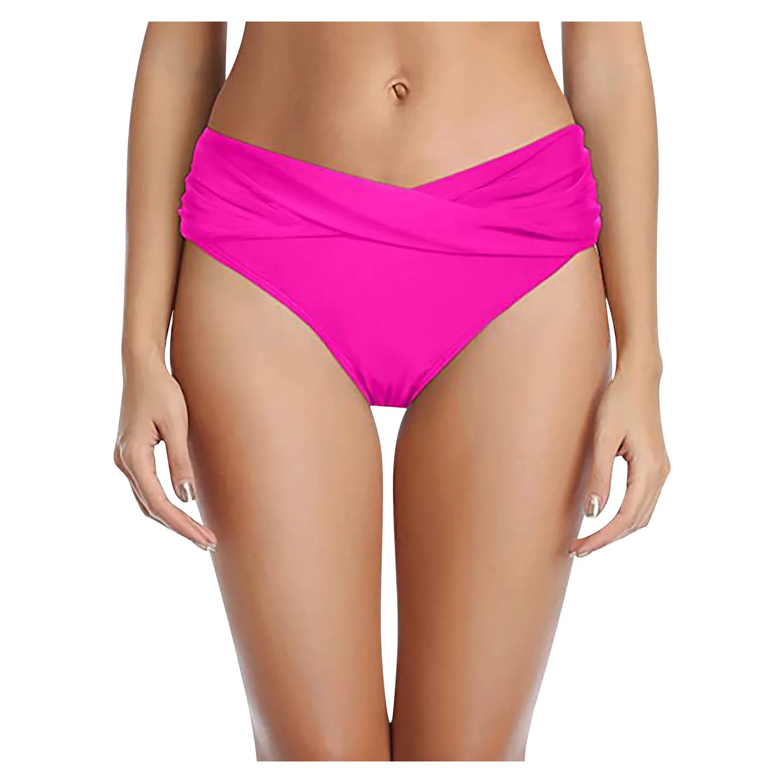 Women's Various Patterns Classic High Quality Low Waist Ruched Bikini Panties Fashionable Summer Thin Comfy Swimsuit Briefs