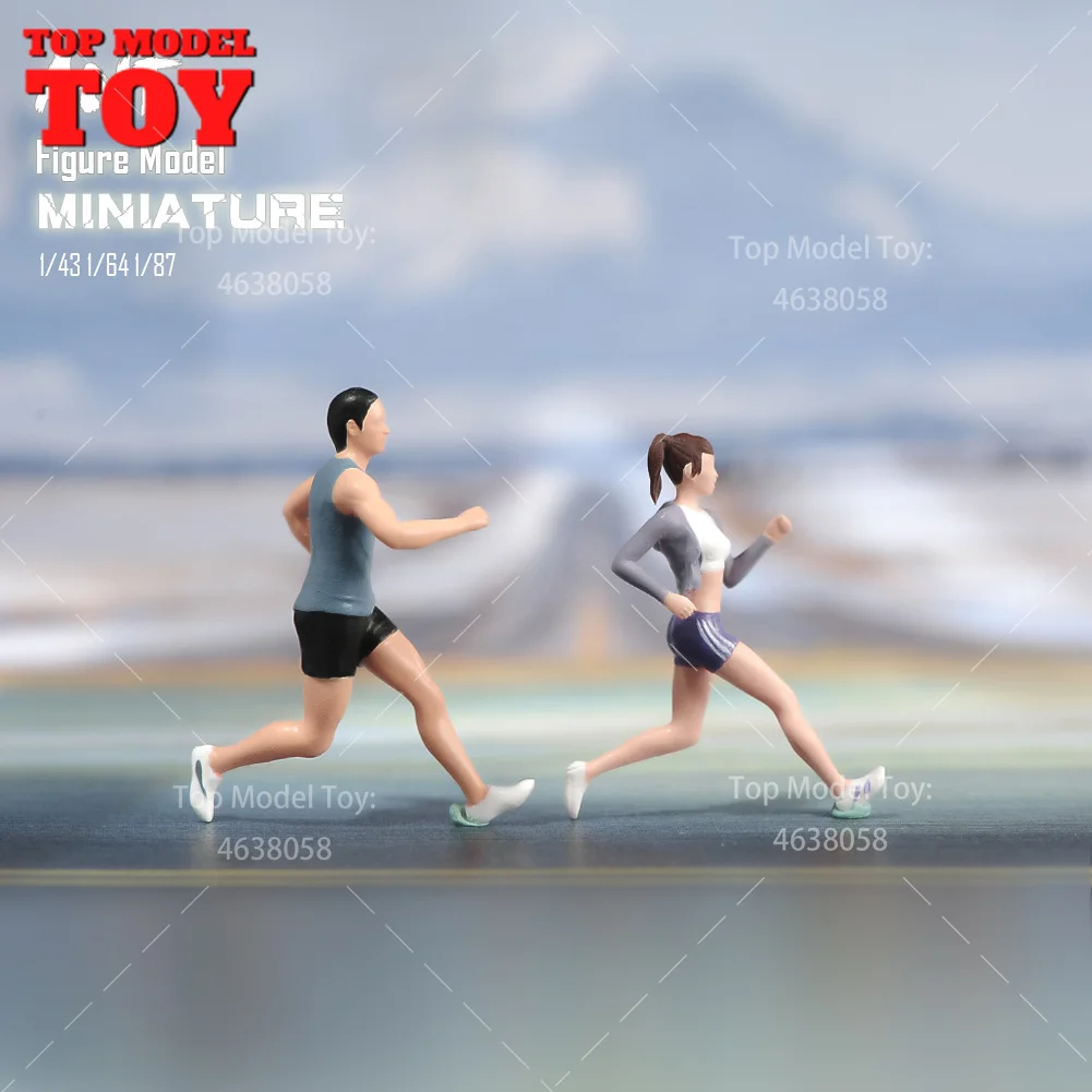 Figurines 1/43 Fille En Train De Courir - Accessoires Décors Pour Voitures Miniatures - Édition Limitée 2023