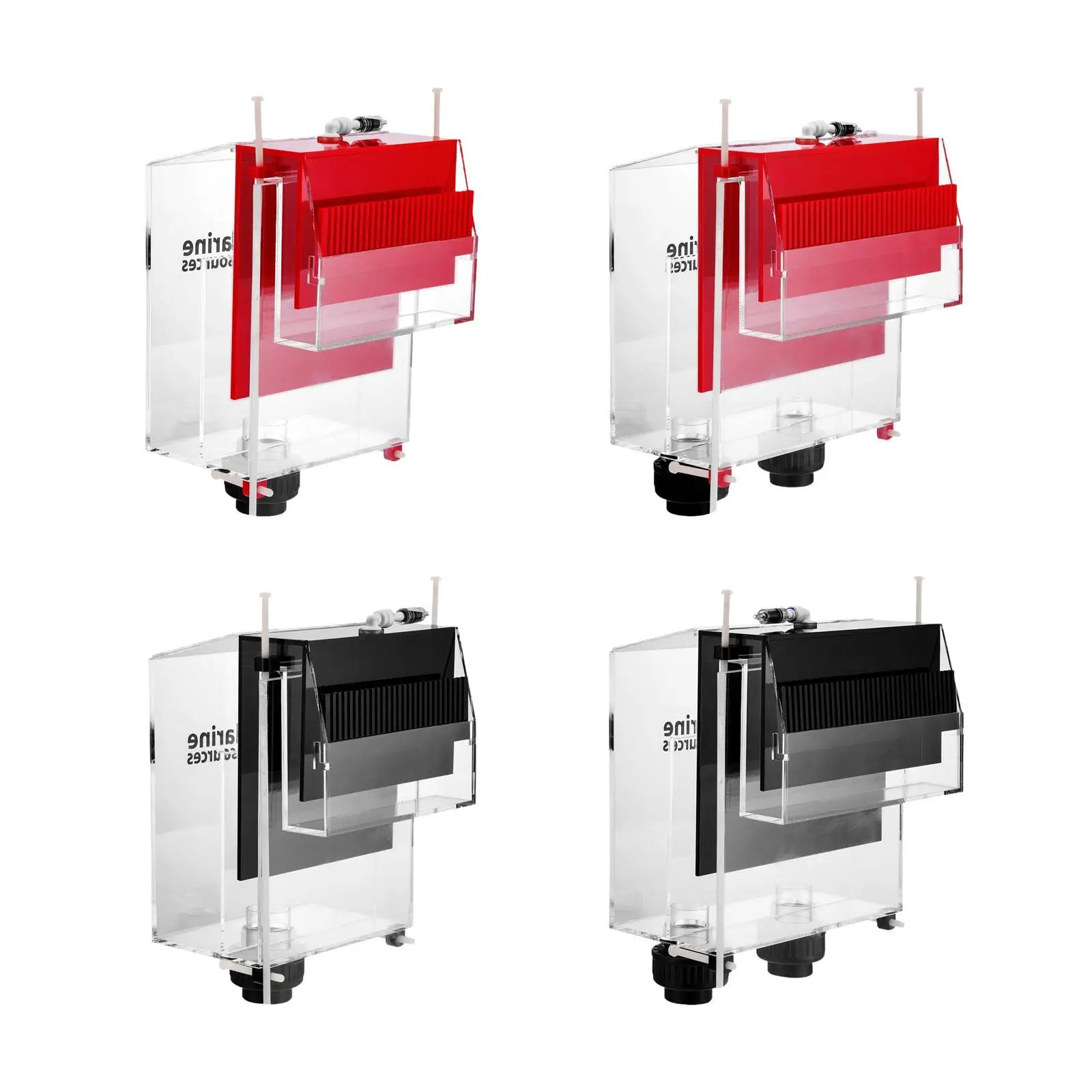 Overflow Box for Aquariums Fish Tank Inlet Hang on Detachable Acrylic Landscaping Decoration 2500L Aquarium Equipment