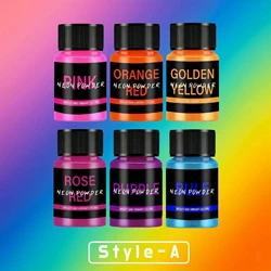 Vibrant Neon Pigments: Fluorescent Mica Powder (Style - A)