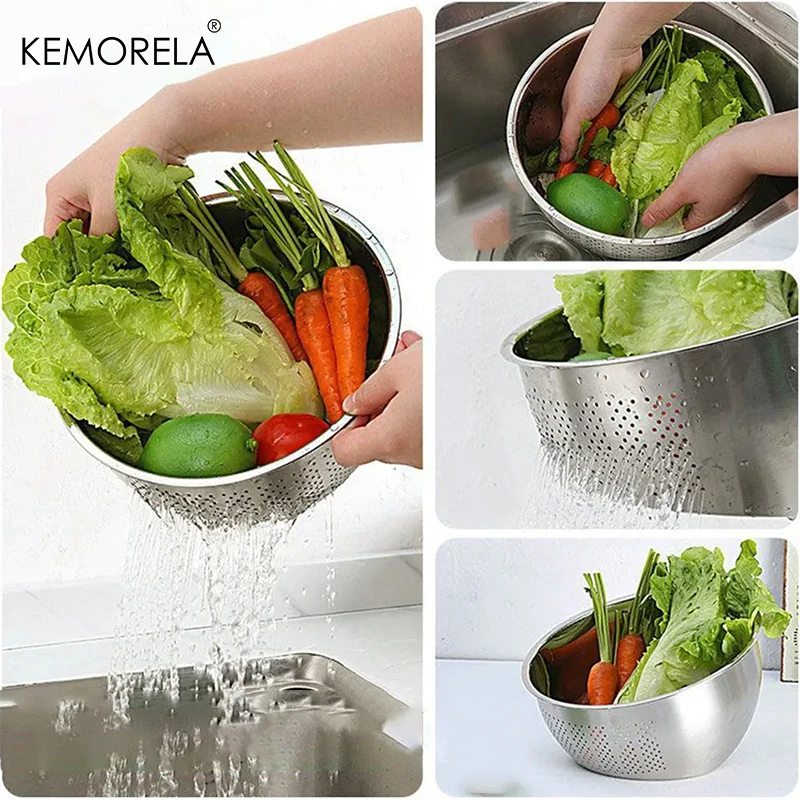 Ciotola Scolapasta In Acciaio Inox A Maglia Fine, 23,5 Cm, Cestello Colino Per Pasta, Frutta E Verdura, Lavabile In Lavastoviglie