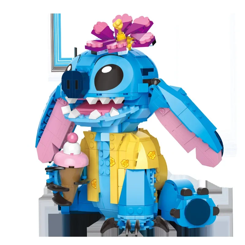 Miniso 2024 New  Stitch Compatible  Building Blocks Bricks Stitch Girl Boy Birthday Christmas Gift Toys 4
