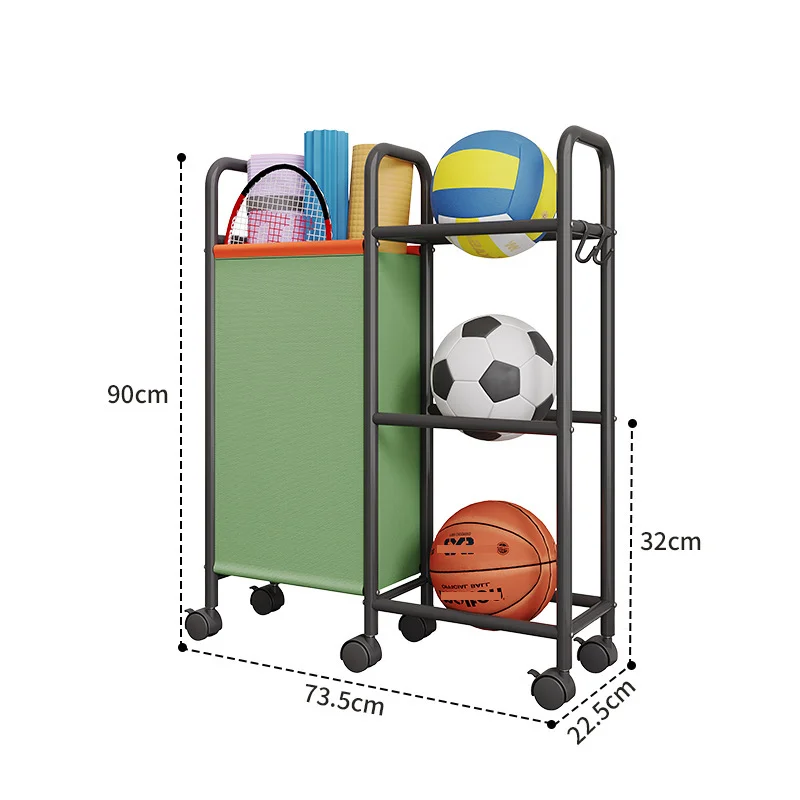 Household toys Multi-layer Small Cart Storage Rack Floor To Floor Kitchen Bedroom Bathroom Storage Rack With Wheels