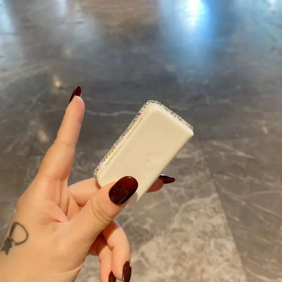 Bling Rhinestones Travel Bottle Pill Organizer 3 Compartment Cute Daily Medicine Container Portable Travel Pill Box Bling Case