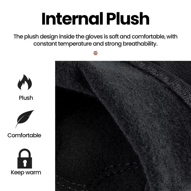 GIYO Bicycle Winter Gloves MTB Road Bike Thicken Warm Touch Screen Full Finger Gloves Cycling Outdoor Sports Thermal Mittens 5