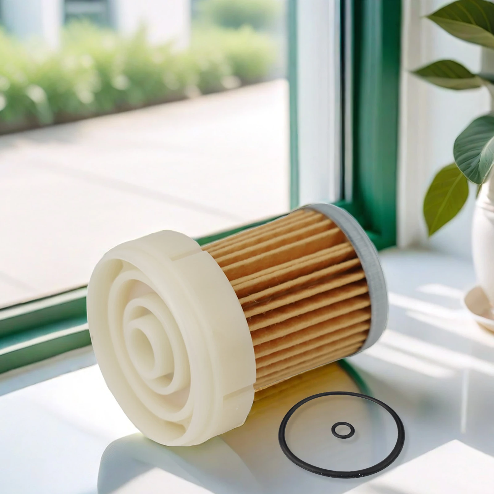 

Fuel Filter With O-rings 6A320-59930 Replacement Compatible With Gas Gasoline Liquid Oil Filter With Sealing Ring