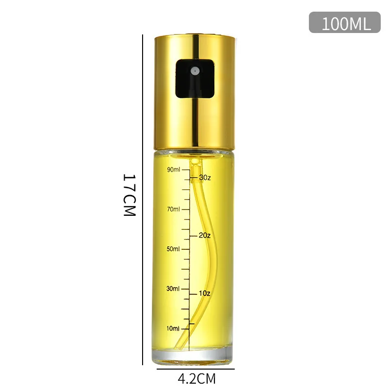100ML Graduated Oil Spray Bottle, ABS Press Type, Kitchen Household, Air Fryer Olive Oil Spray, Divine Appliance, Barbecue
