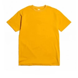 Unisex Custom Design Personalized Harajuku Solid Color Pure Cotton T - Shirt with Logo and Text Printing - XXL (Yellow)
